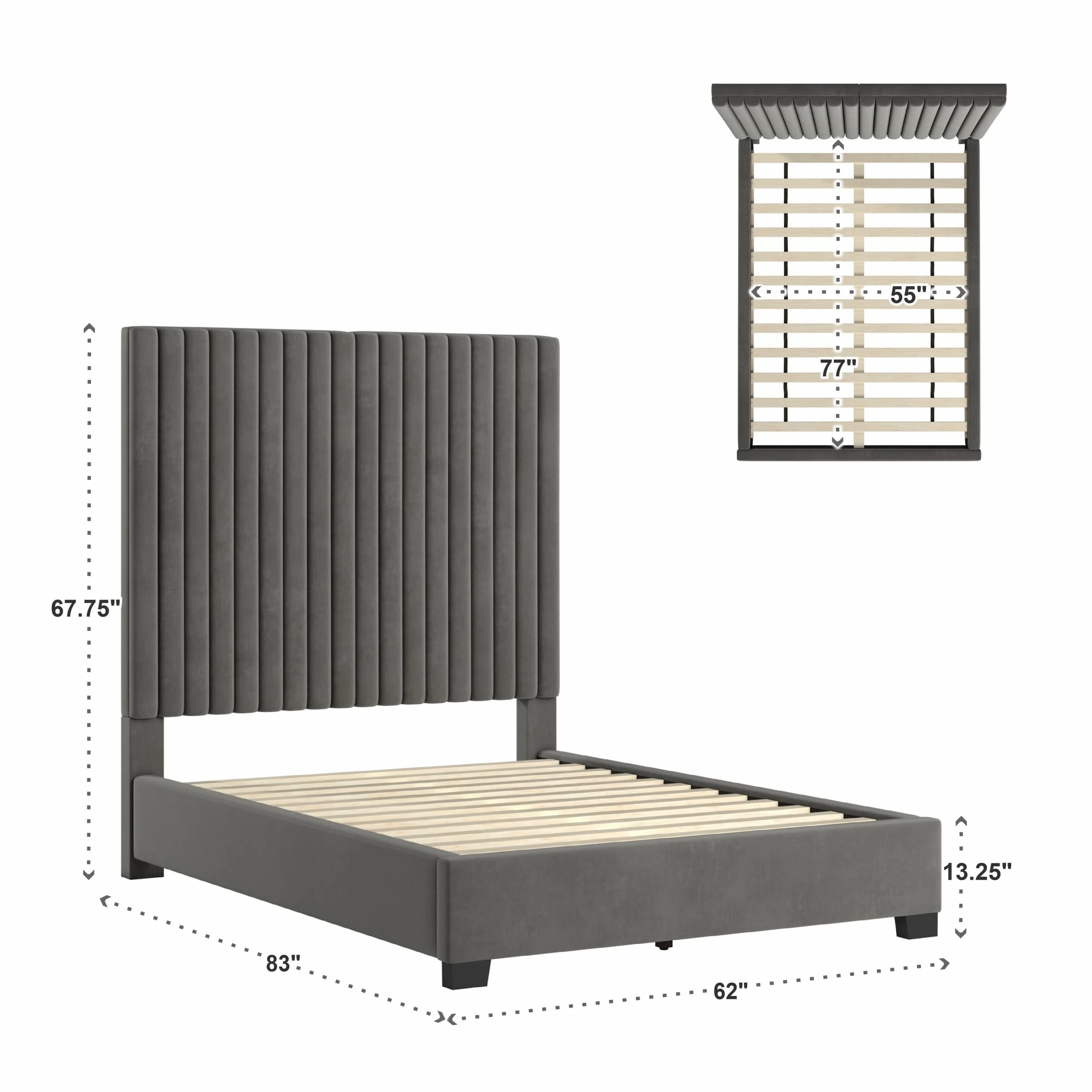 Top 10 💯 Aart Tufted Solid Wood And Upholstered Platform Bed By INSPIRE Q Bold 🎉 - Image 6