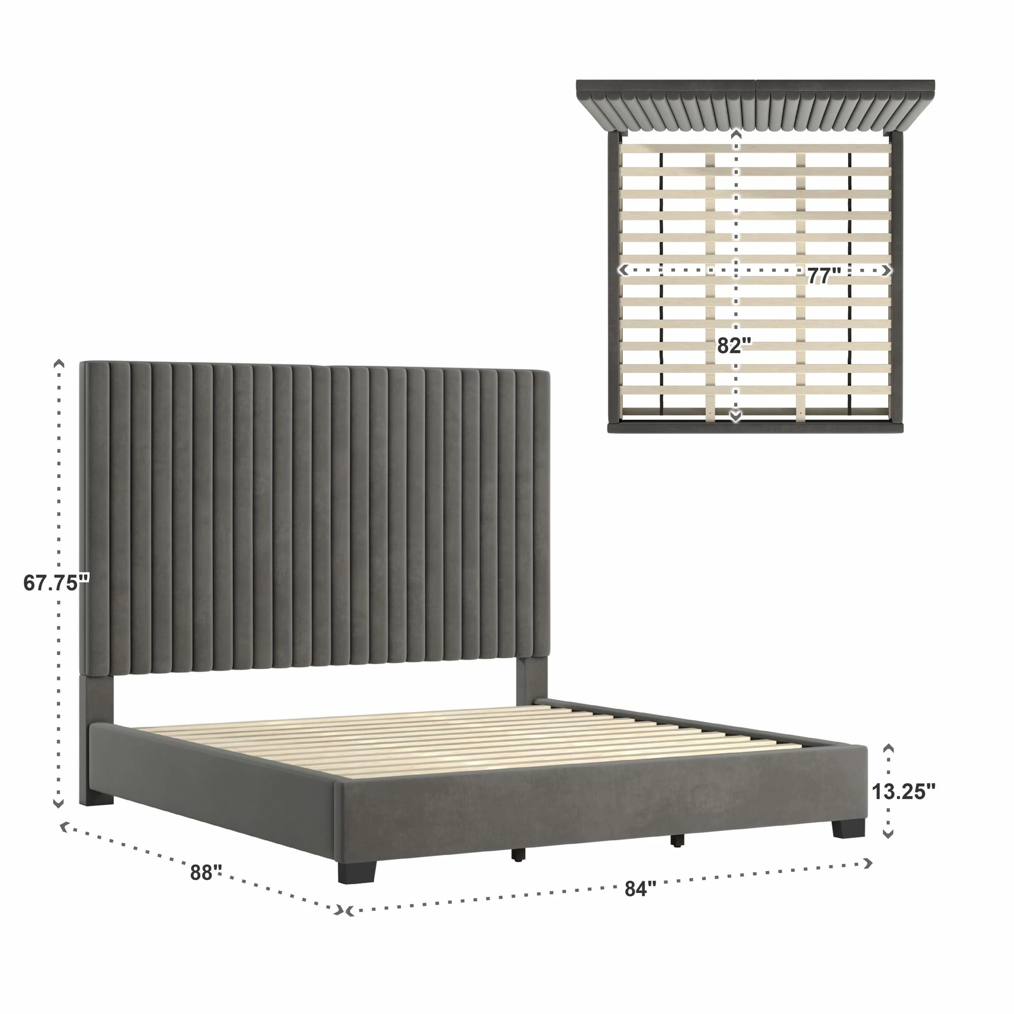 Top 10 💯 Aart Tufted Solid Wood And Upholstered Platform Bed By INSPIRE Q Bold 🎉 - Image 8