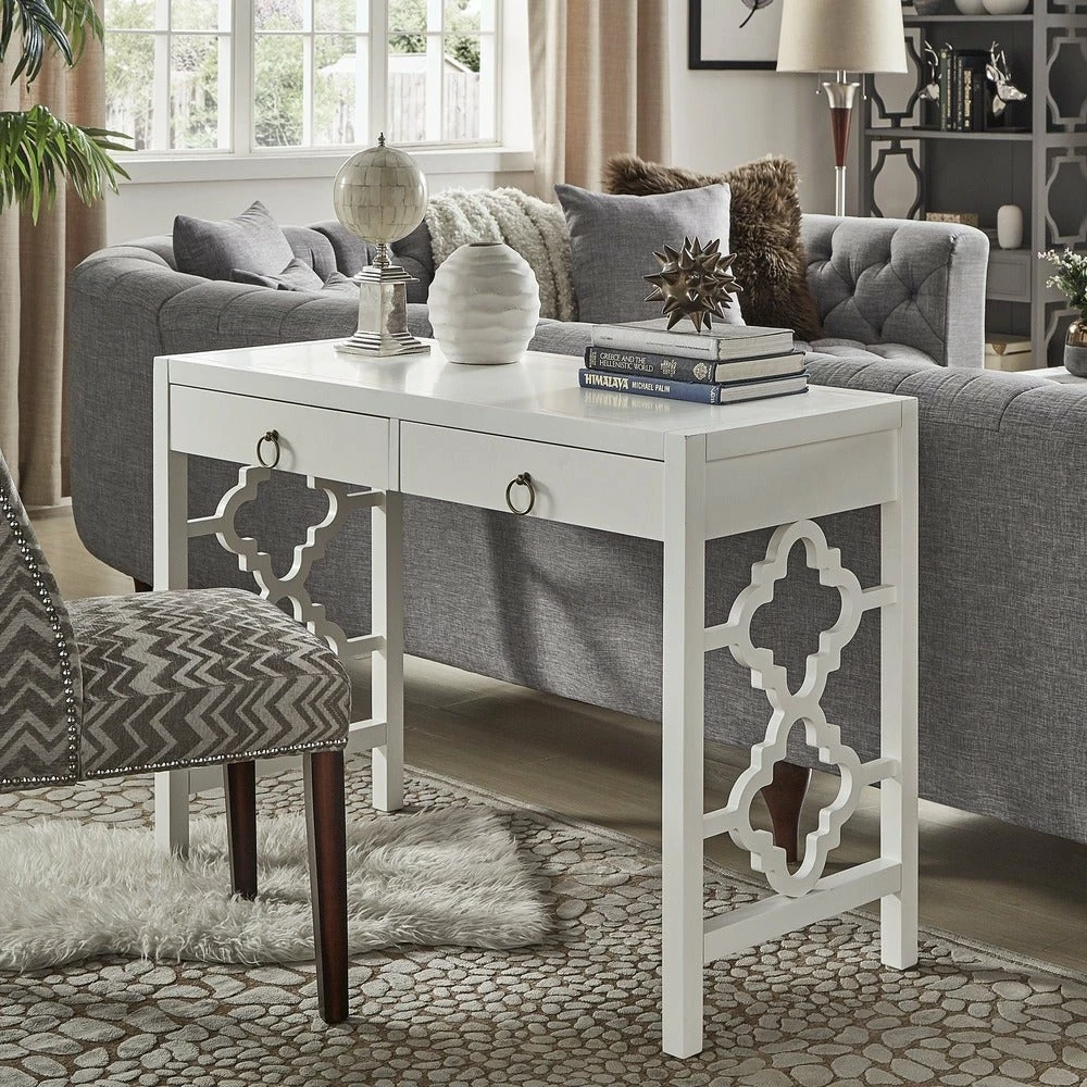 Brand new 🎁 Andi 2-Drawer Writing Desk By INSPIRE Q Classic Espresso 🔔 - Image 3