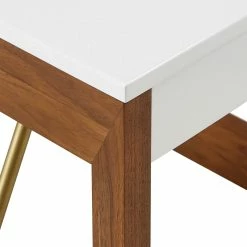 Deals 🎁 Archer Two-Tone High Gloss White And Walnut End Table By INSPIRE Q Modern 🤩 13 Deals 🎁 Archer Two-Tone High Gloss White And Walnut End Table By INSPIRE Q Modern 🤩 -iNSPIRE Q shop Archer Two Tone High Gloss White and Walnut Finish Table by iNSPIRE Q Modern 12