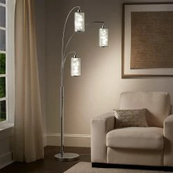 Cheap 🤩 Aries Chrome 3-Light Star Tree Accent Floor Lamp By INSPIRE Q Bold ❤️