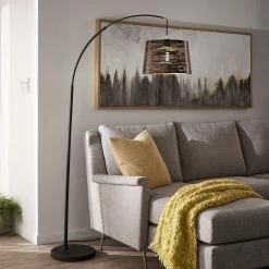 Hot Sale 😍 Arley Arched Floor Lamp By INSPIRE Q Classic Black 🎁
