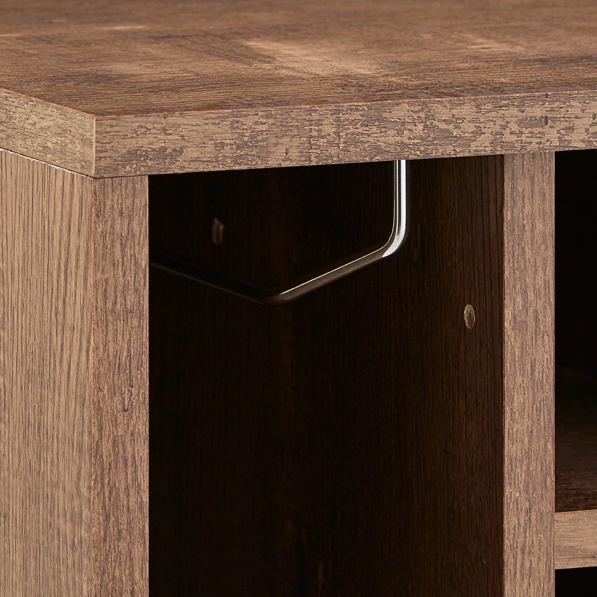 New 🤩 Audrey Oak Finish Black Leg Server By INSPIRE Q Modern 👍 - Image 13