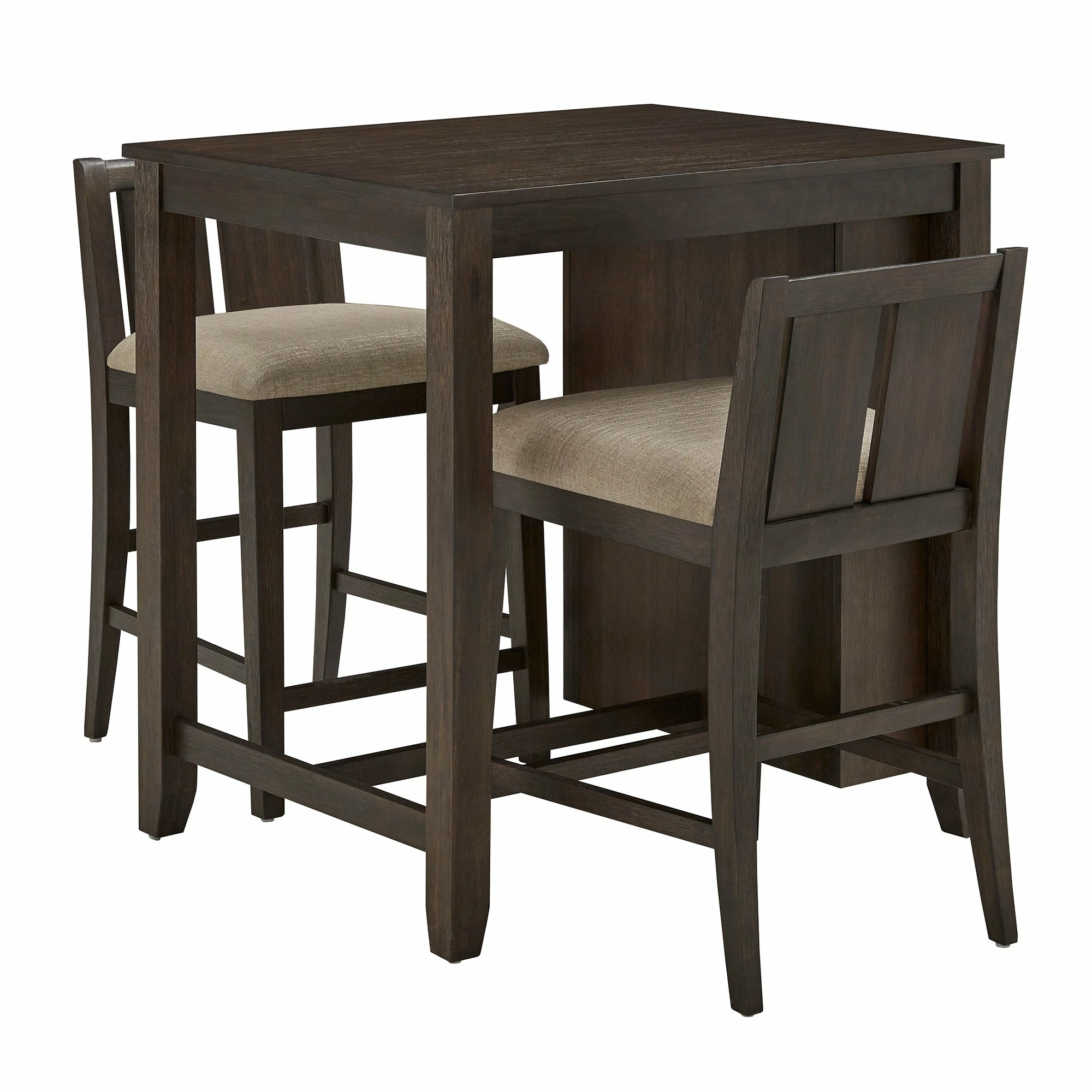 Outlet 👍 Beck Counter Height 3-Piece Dining Set With USB Charging Station By INSPIRE Q Classic White 🥰 2 Outlet 👍 Beck Counter Height 3-Piece Dining Set With USB Charging Station By INSPIRE Q Classic White 🥰 - Image 2