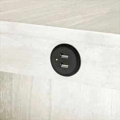 Outlet 👍 Beck Counter Height 3-Piece Dining Set With USB Charging Station By INSPIRE Q Classic White 🥰 25 Outlet 👍 Beck Counter Height 3-Piece Dining Set With USB Charging Station By INSPIRE Q Classic White 🥰 -iNSPIRE Q shop Beck Two Tone Counter Height 3 Piece Dining Set by iNSPIRE Q Classic 10