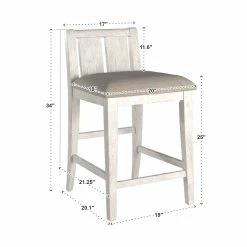 New 🌟 Beck Two-Tone Fabric Counter Height Chair (Set Of 2) By INSPIRE Q Classic Grey & White ⌛ 29 New 🌟 Beck Two-Tone Fabric Counter Height Chair (Set Of 2) By INSPIRE Q Classic Grey & White ⌛ -iNSPIRE Q shop Beck Two Tone Fabric Counter Height Chair 28Set of 229 by iNSPIRE Q Classic 14