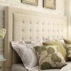 Best Sale ⌛ Bellevista Button-tufted Square Upholstered Headboard By INSPIRE Q Bold Beige ❤️