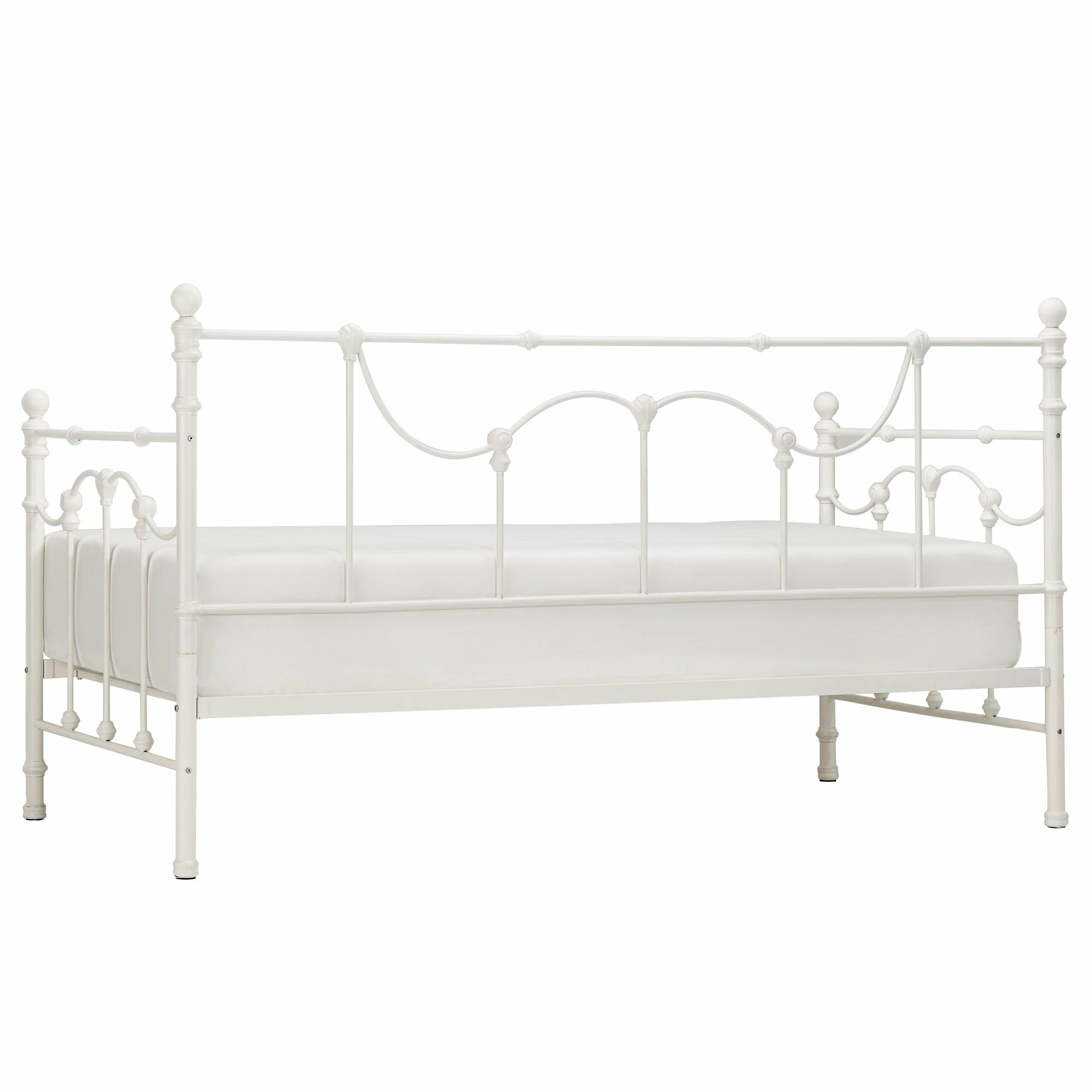 Wholesale 👏 Bellwood Victorian Iron Metal Daybed By INSPIRE Q Classic Antique White ✔️ 7 Wholesale 👏 Bellwood Victorian Iron Metal Daybed By INSPIRE Q Classic Antique White ✔️ - Image 7