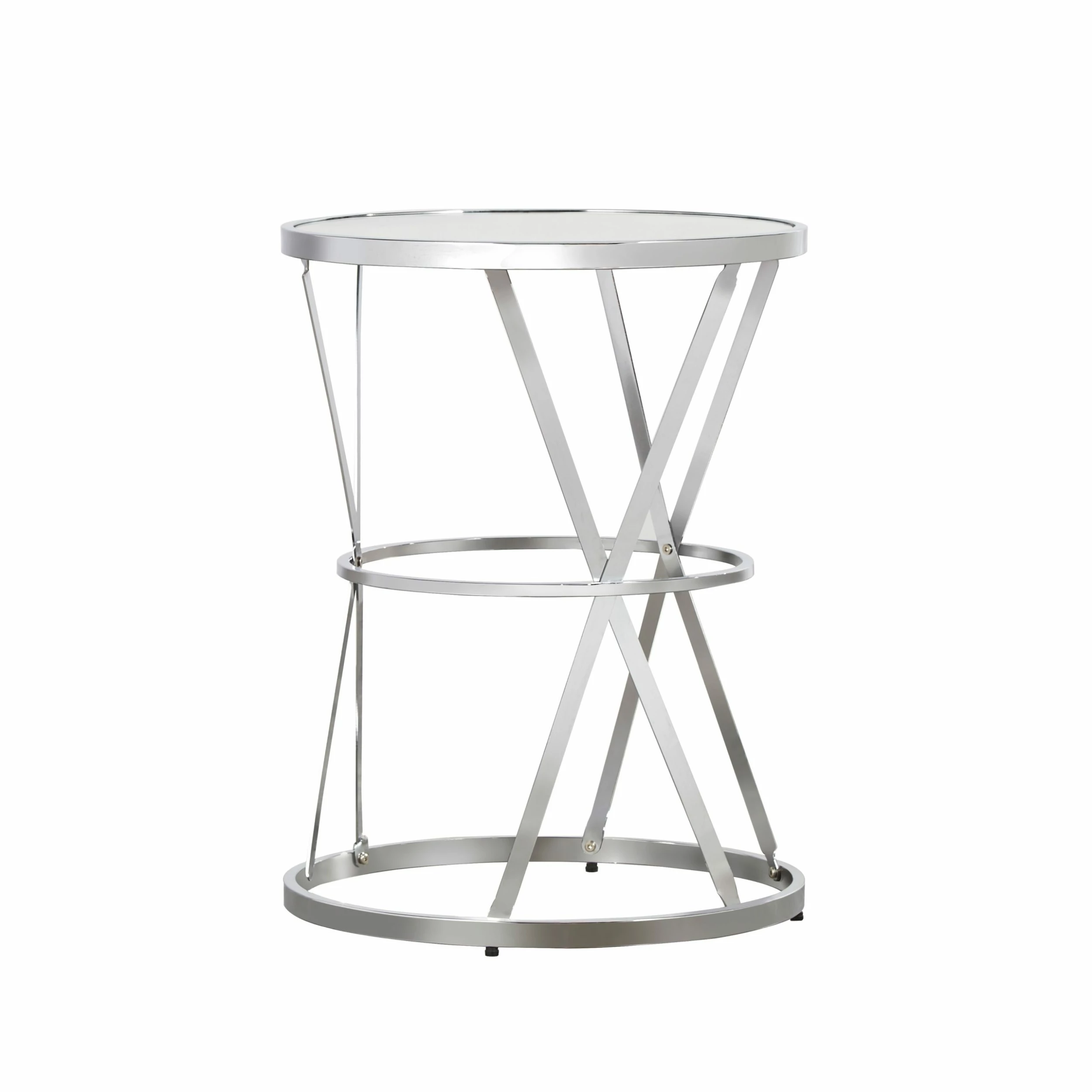 New 😉 Berke Mirrored Top Round End Side Table By INSPIRE Q Bold 💯 6 New 😉 Berke Mirrored Top Round End Side Table By INSPIRE Q Bold 💯 - Image 6