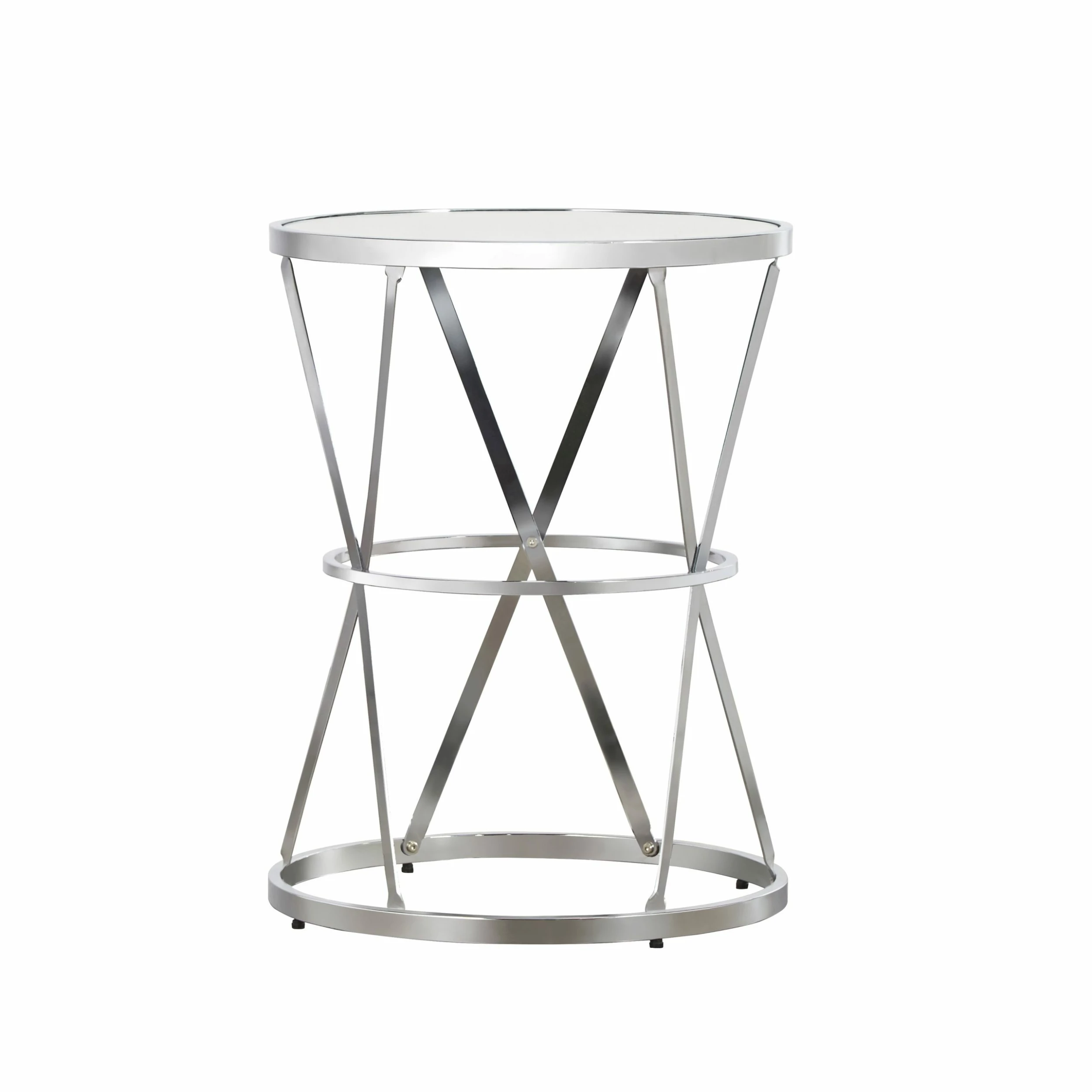 New 😉 Berke Mirrored Top Round End Side Table By INSPIRE Q Bold 💯 7 New 😉 Berke Mirrored Top Round End Side Table By INSPIRE Q Bold 💯 - Image 7