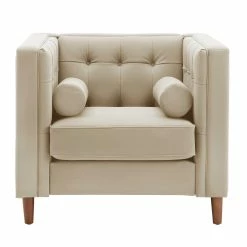 New 🎉 Beverly Tuxedo Faux Leather Arm Chair By INSPIRE Q Bold Beige ❤️ 13 New 🎉 Beverly Tuxedo Faux Leather Arm Chair By INSPIRE Q Bold Beige ❤️ -iNSPIRE Q shop Beverly Tuxedo Fabric Arm Chair by iNSPIRE Q Bold 4