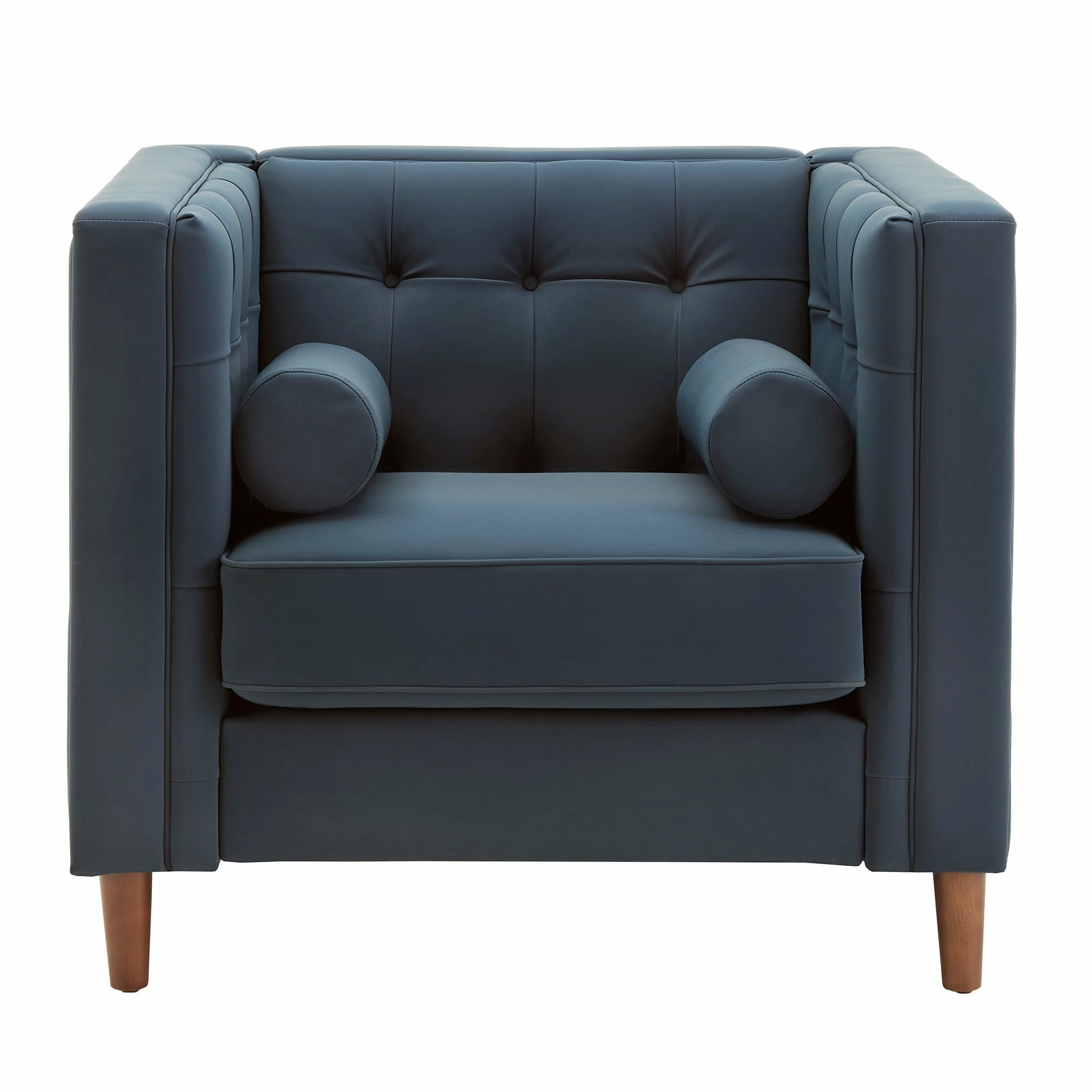 New 🎉 Beverly Tuxedo Faux Leather Arm Chair By INSPIRE Q Bold Beige ❤️ 6 New 🎉 Beverly Tuxedo Faux Leather Arm Chair By INSPIRE Q Bold Beige ❤️ - Image 6