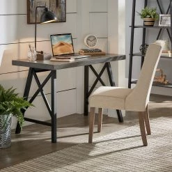 Deals ⌛ Bryson Rustic X-Base Desk By INSPIRE Q Classic Oak 🔔