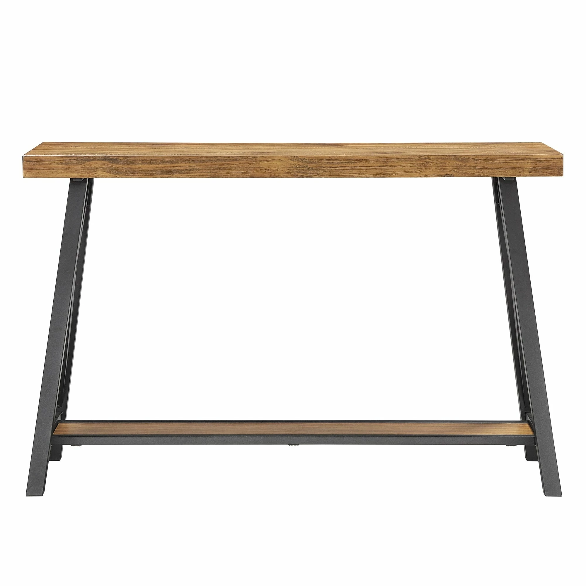 Best Pirce ❤️ Bryson Rustic X-Base Sofa Entryway Table By INSPIRE Q Classic Brown 🔔 - Image 7