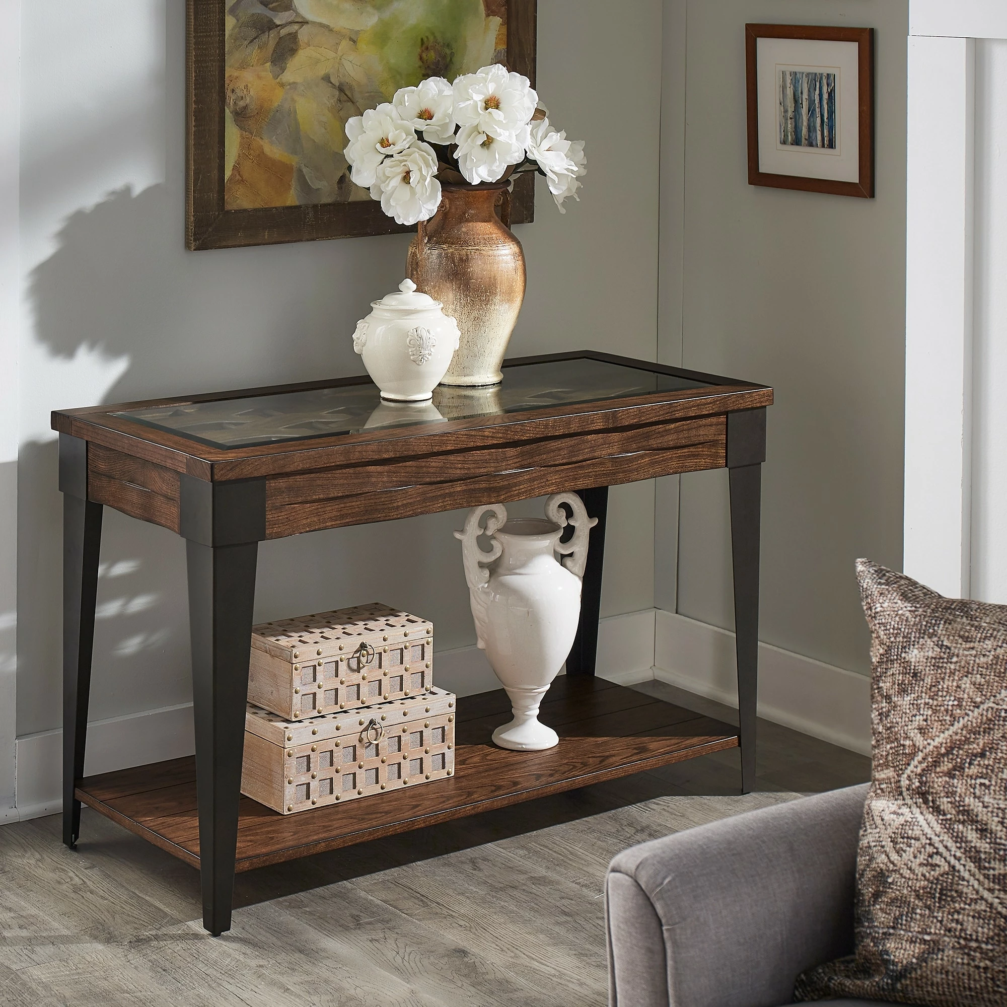 Best reviews of ⭐ Cain Dark Brown Wood And Metal Sofa Table By INSPIRE Q Modern - Sofa Table 🔥 1 Best reviews of ⭐ Cain Dark Brown Wood And Metal Sofa Table By INSPIRE Q Modern - Sofa Table 🔥