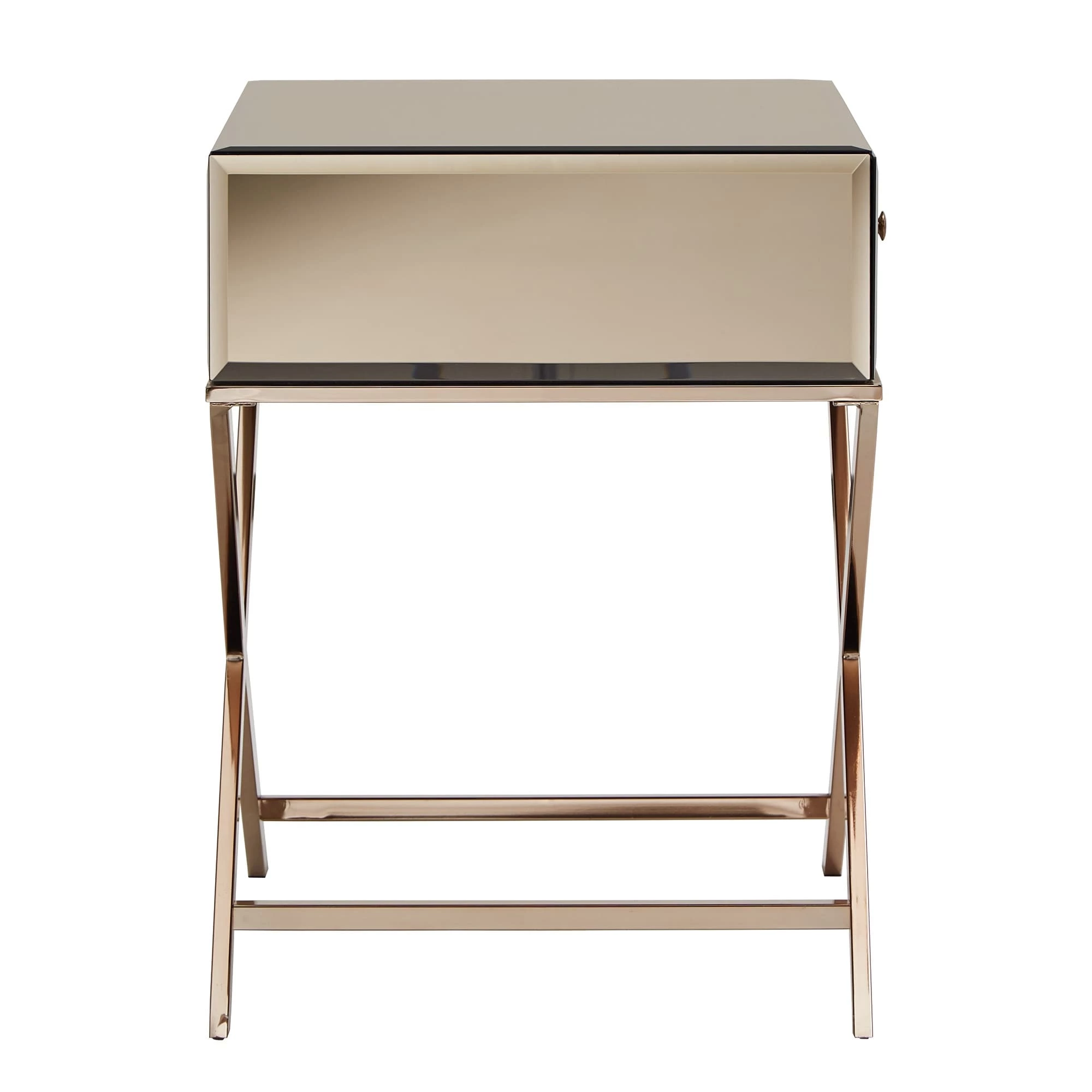 Best Sale ๐งจ Camille X Base Mirrored Accent Campaign Table By INSPIRE Q Bold Gold Champagne Finish ๐ฏ 15 Best Sale ๐งจ Camille X Base Mirrored Accent Campaign Table By INSPIRE Q Bold Gold Champagne Finish ๐ฏ - Image 15