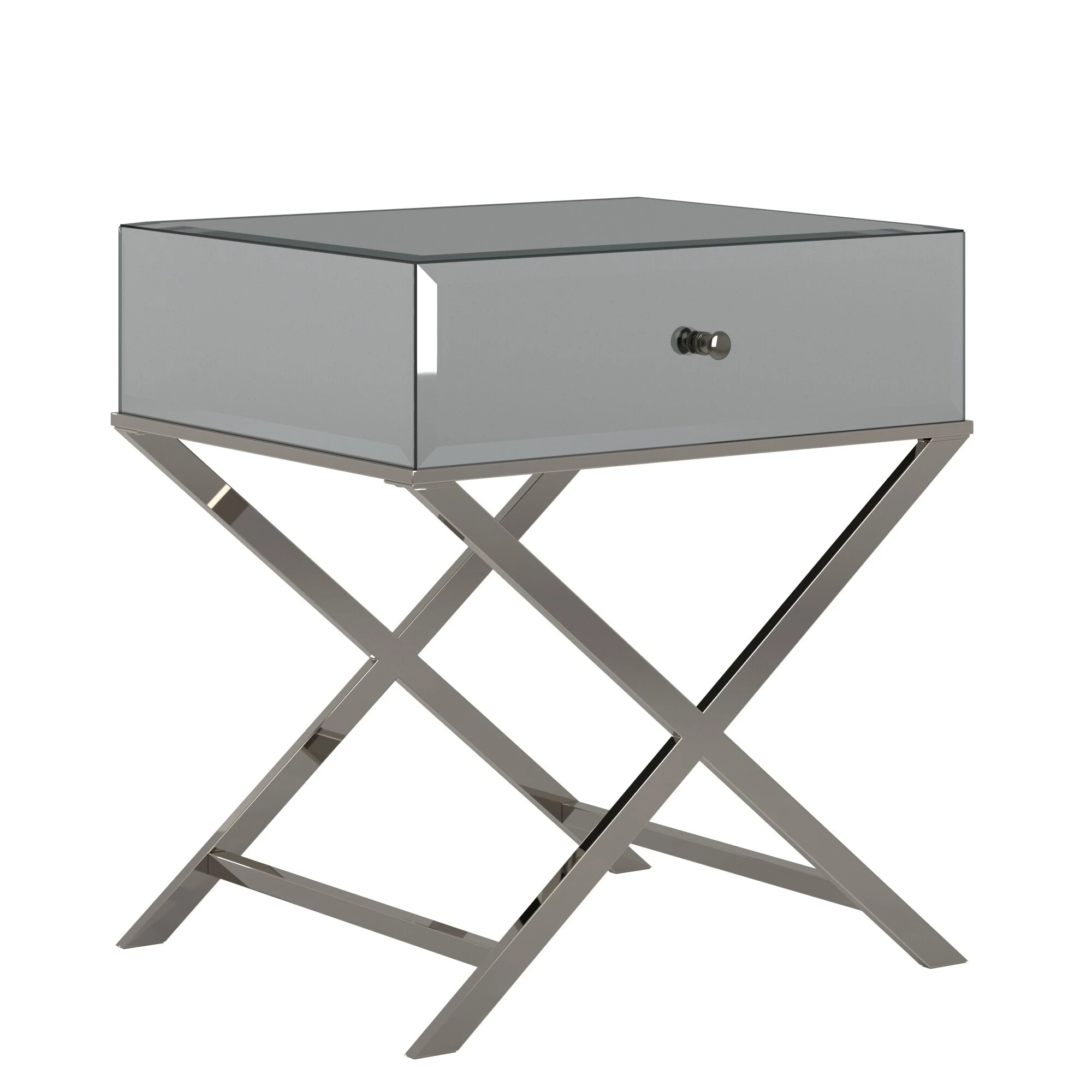 Best Sale ๐งจ Camille X Base Mirrored Accent Campaign Table By INSPIRE Q Bold Gold Champagne Finish ๐ฏ 9 Best Sale ๐งจ Camille X Base Mirrored Accent Campaign Table By INSPIRE Q Bold Gold Champagne Finish ๐ฏ - Image 9