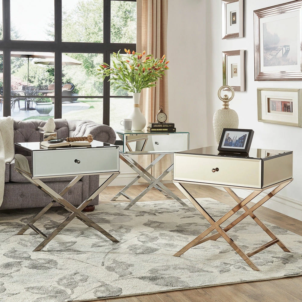 Best Sale ๐งจ Camille X Base Mirrored Accent Campaign Table By INSPIRE Q Bold Gold Champagne Finish ๐ฏ 1 Best Sale ๐งจ Camille X Base Mirrored Accent Campaign Table By INSPIRE Q Bold Gold Champagne Finish ๐ฏ