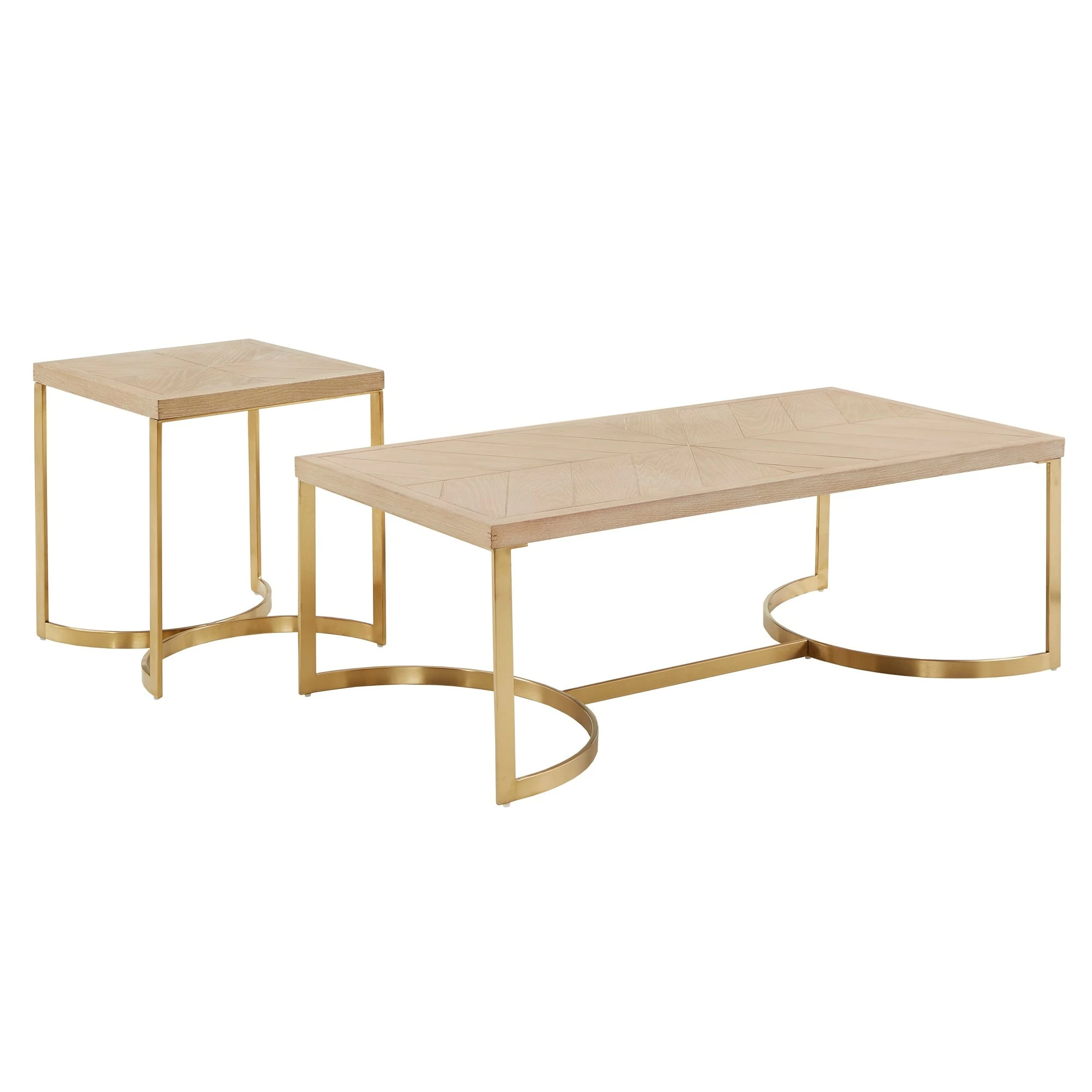 Wholesale ⌛ Minato Natural Finish And Gold Table Set By INSPIRE Q Bold 😀 - Image 13