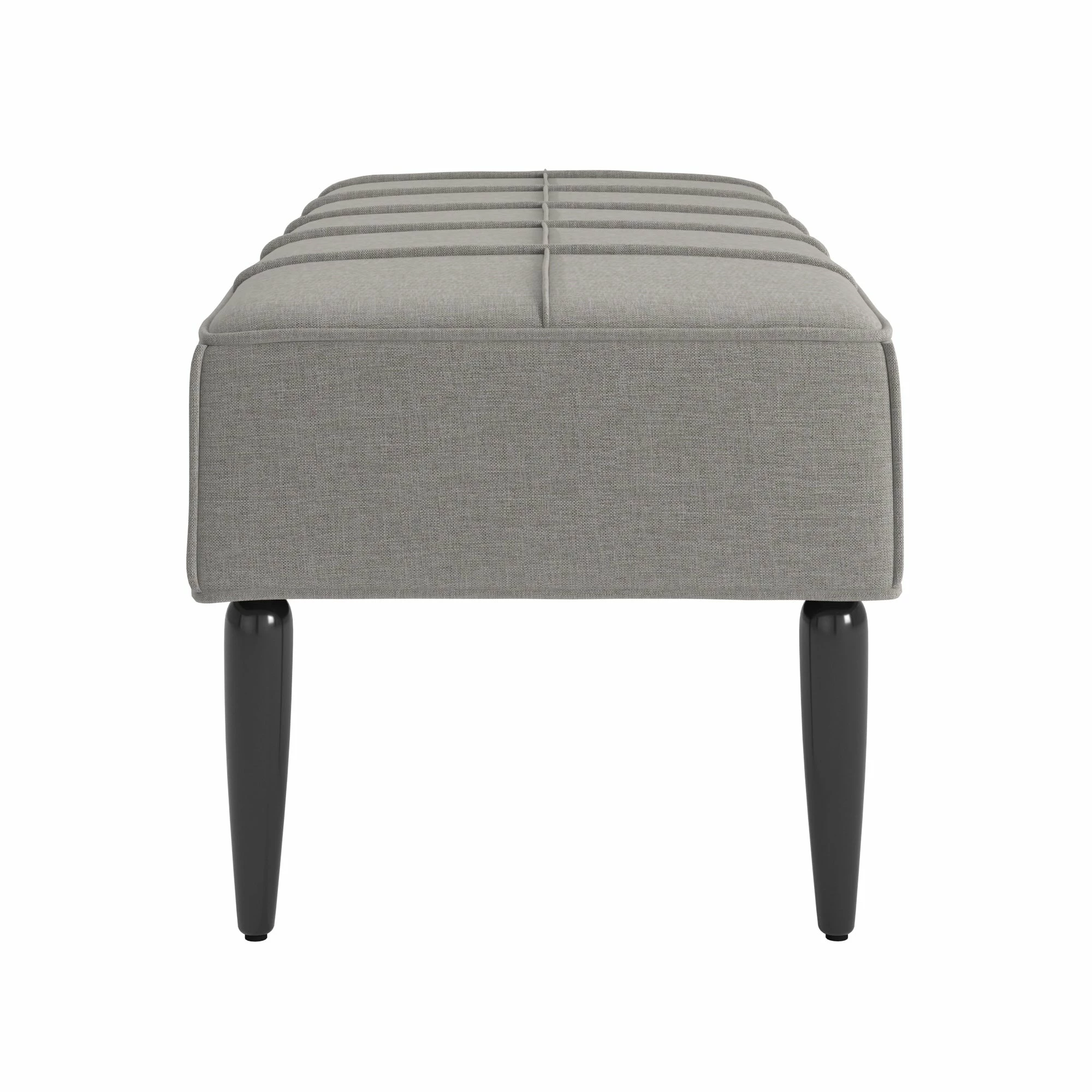 Wholesale ๐ Cassian Black Finish Linen Upholstered Bench By INSPIRE Q Modern Grey ๐งจ - Image 11