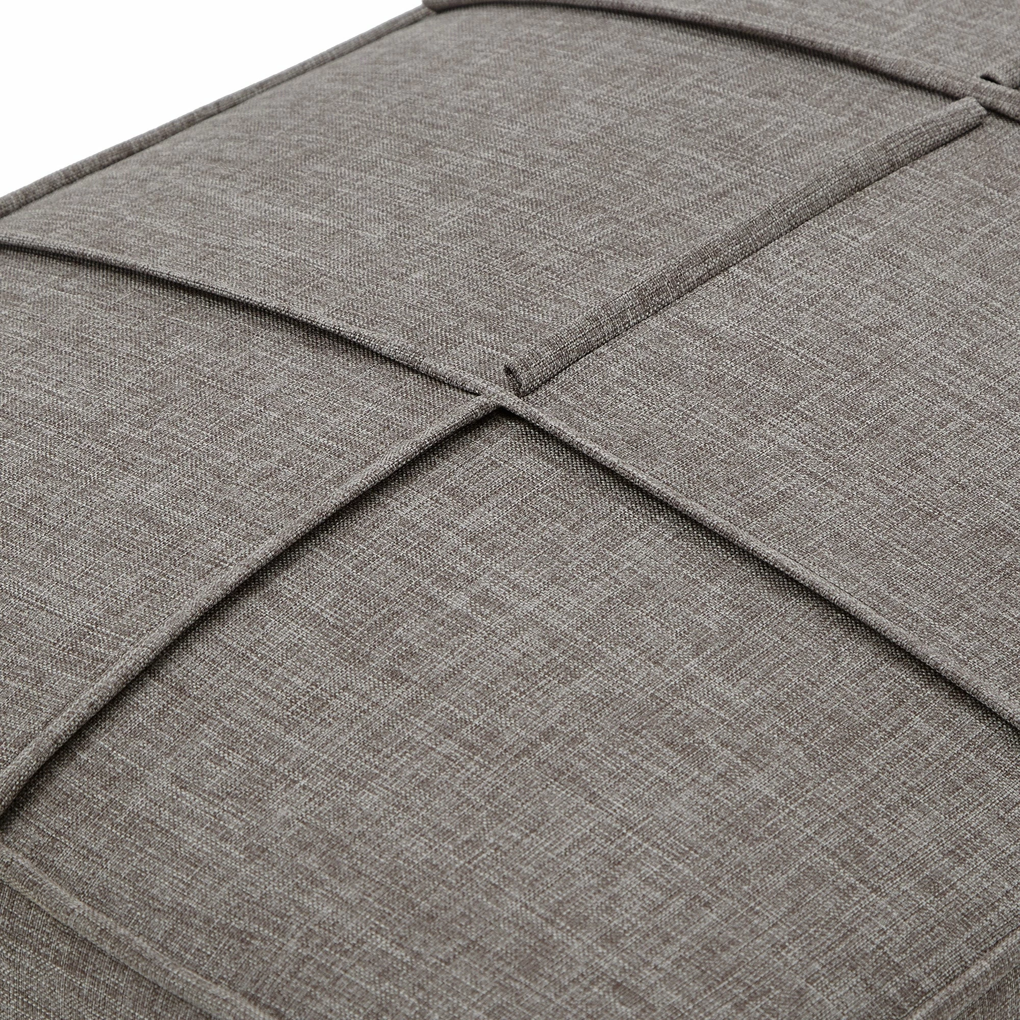 Wholesale ๐ Cassian Black Finish Linen Upholstered Bench By INSPIRE Q Modern Grey ๐งจ - Image 12