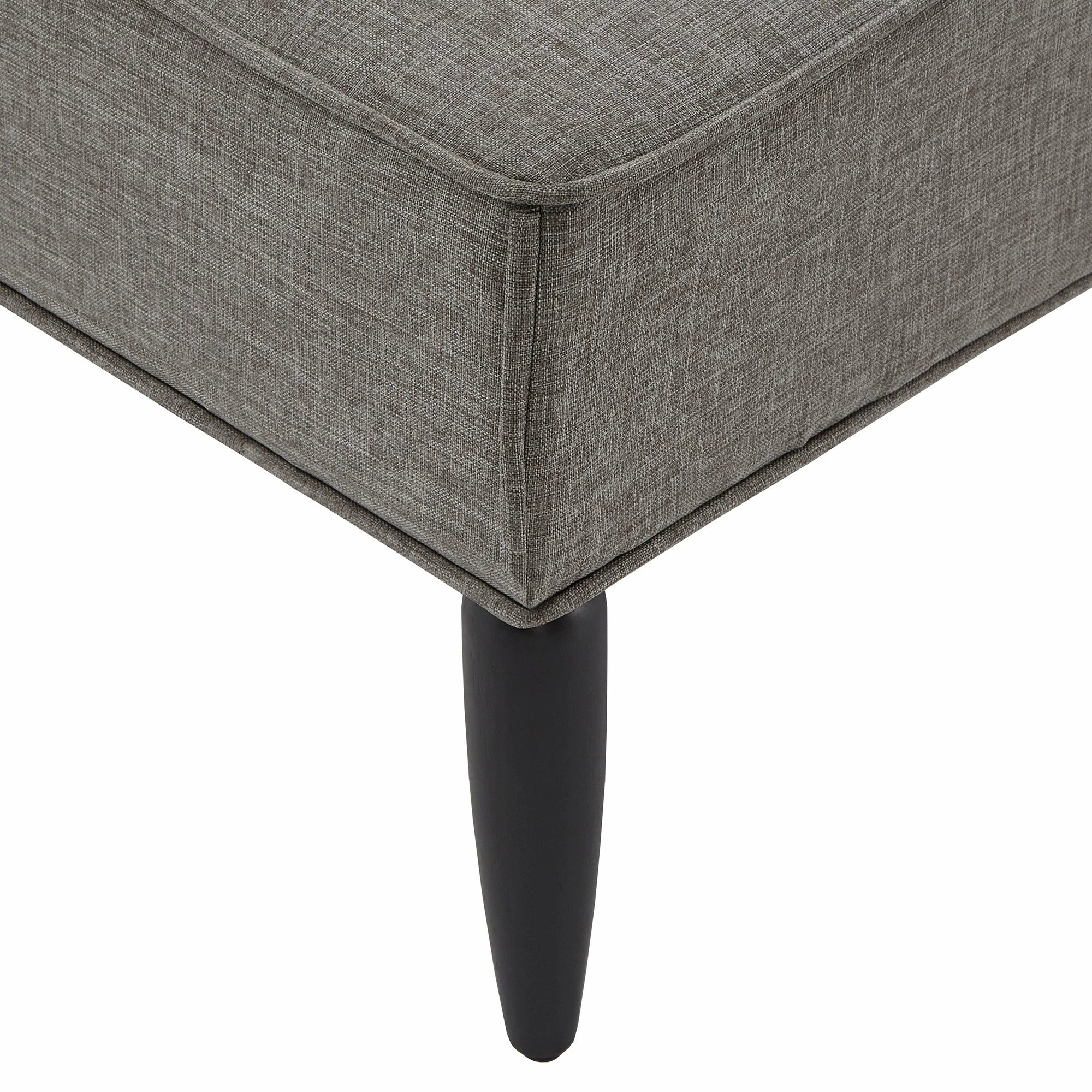 Wholesale ๐ Cassian Black Finish Linen Upholstered Bench By INSPIRE Q Modern Grey ๐งจ - Image 13