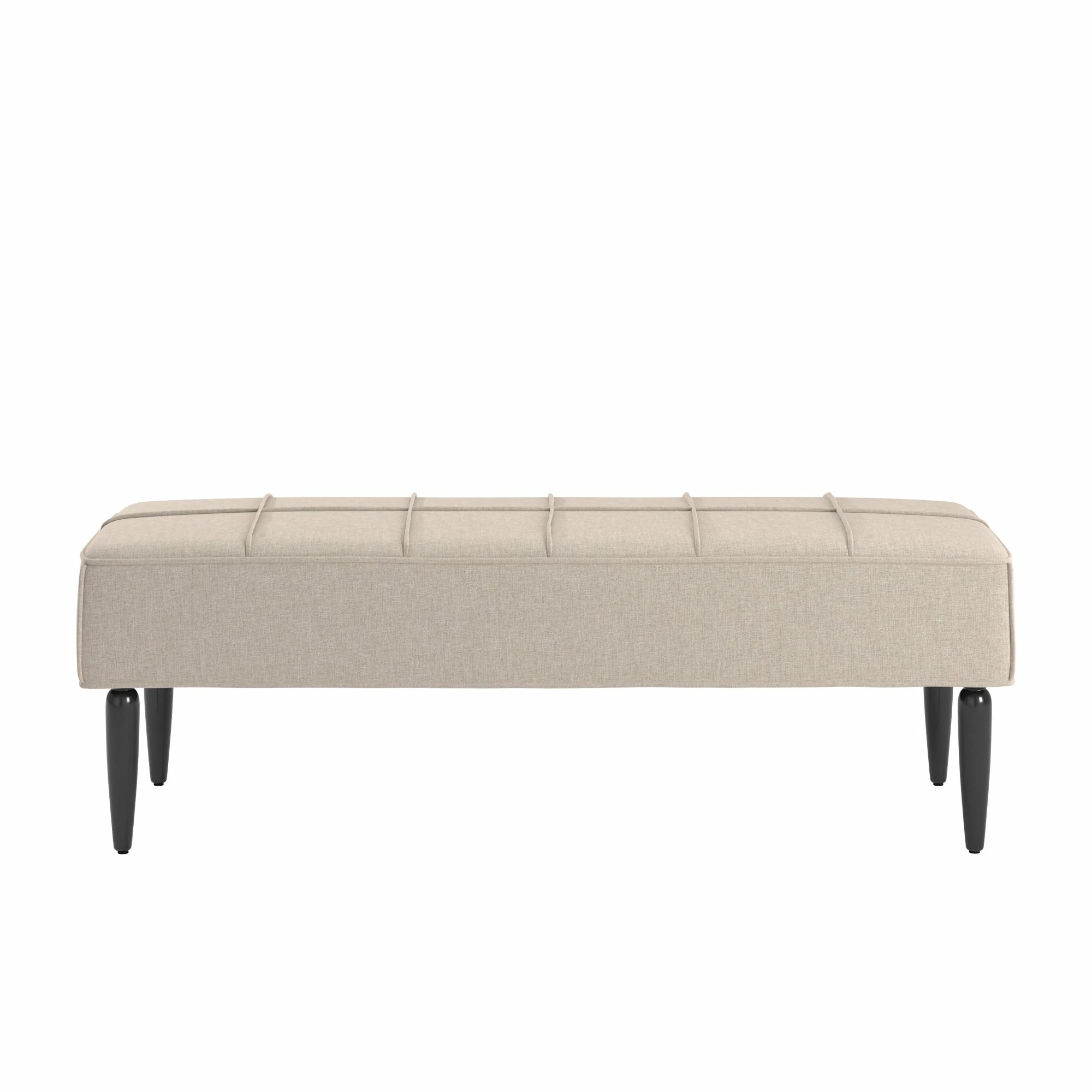 Wholesale ๐ Cassian Black Finish Linen Upholstered Bench By INSPIRE Q Modern Grey ๐งจ - Image 14