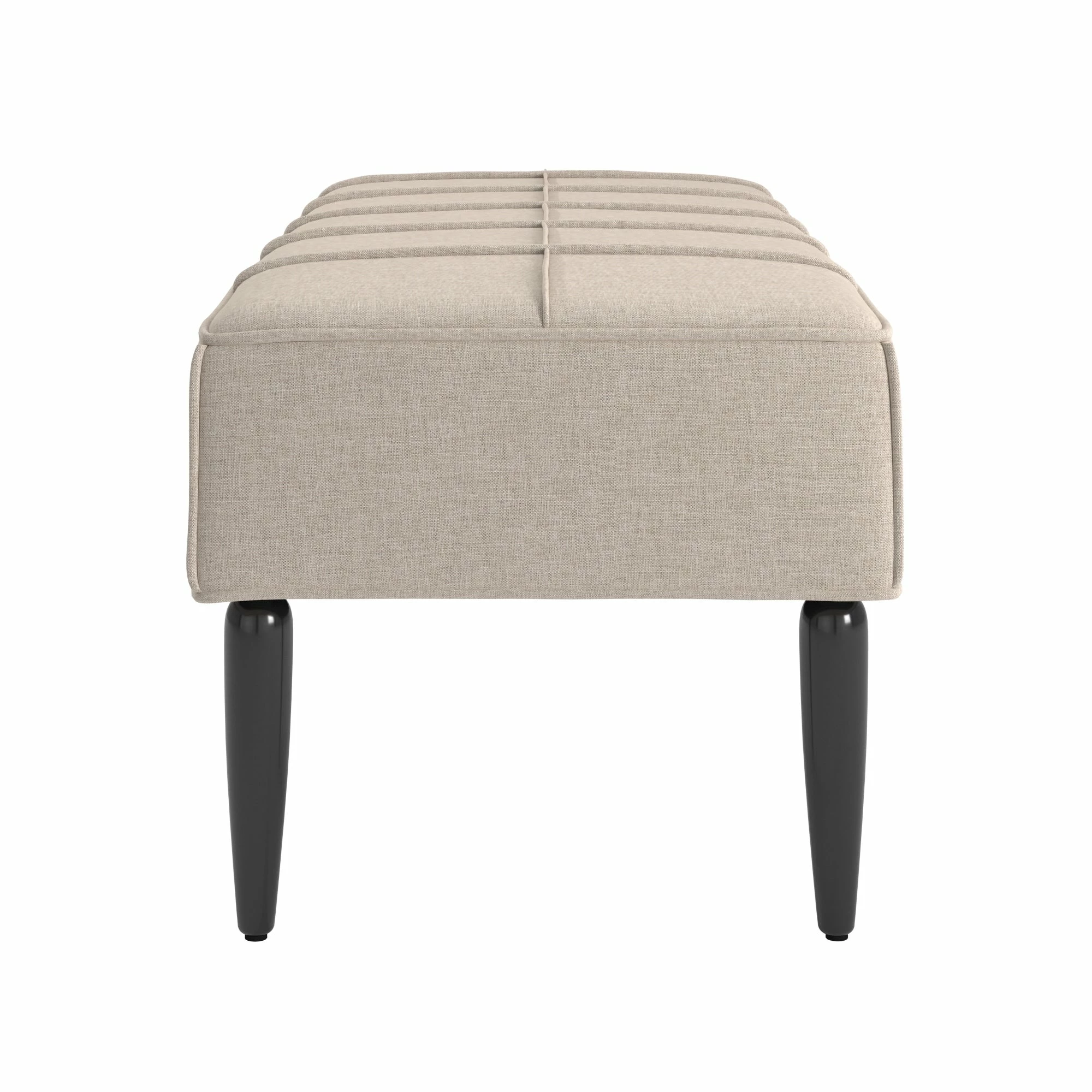 Wholesale ๐ Cassian Black Finish Linen Upholstered Bench By INSPIRE Q Modern Grey ๐งจ - Image 15