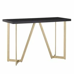 Discount ❤️ Cheyenne Black And Gold Metal Base Sofa Table By INSPIRE Q Modern ✨ 10 Discount ❤️ Cheyenne Black And Gold Metal Base Sofa Table By INSPIRE Q Modern ✨ -iNSPIRE Q shop Cheyenne Black and Gold Metal Base Sofa Table by iNSPIRE Q Modern 2