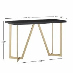 Discount ❤️ Cheyenne Black And Gold Metal Base Sofa Table By INSPIRE Q Modern ✨ 15 Discount ❤️ Cheyenne Black And Gold Metal Base Sofa Table By INSPIRE Q Modern ✨ -iNSPIRE Q shop Cheyenne Black and Gold Metal Base Sofa Table by iNSPIRE Q Modern 7
