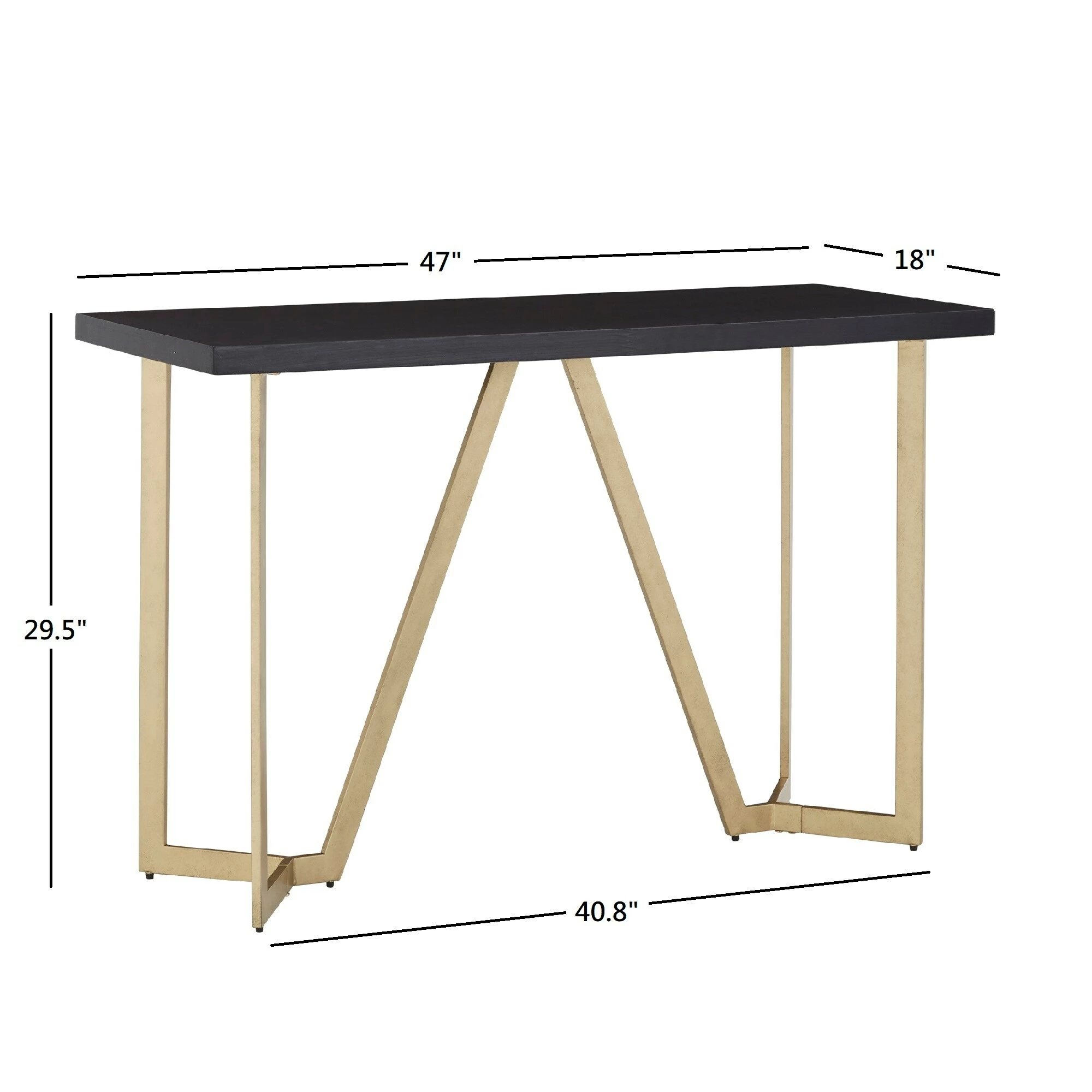 Discount ❤️ Cheyenne Black And Gold Metal Base Sofa Table By INSPIRE Q Modern ✨ 8 Discount ❤️ Cheyenne Black And Gold Metal Base Sofa Table By INSPIRE Q Modern ✨ - Image 8