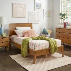 Wholesale 🌟 Clark Wood Platform Bed By INSPIRE Q Junior Walnut 👏