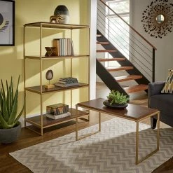 Buy 🔔 Cooke Natural Finish 5 Shelf Modular Stackable Bookcase By INSPIRE Q Modern 🎉