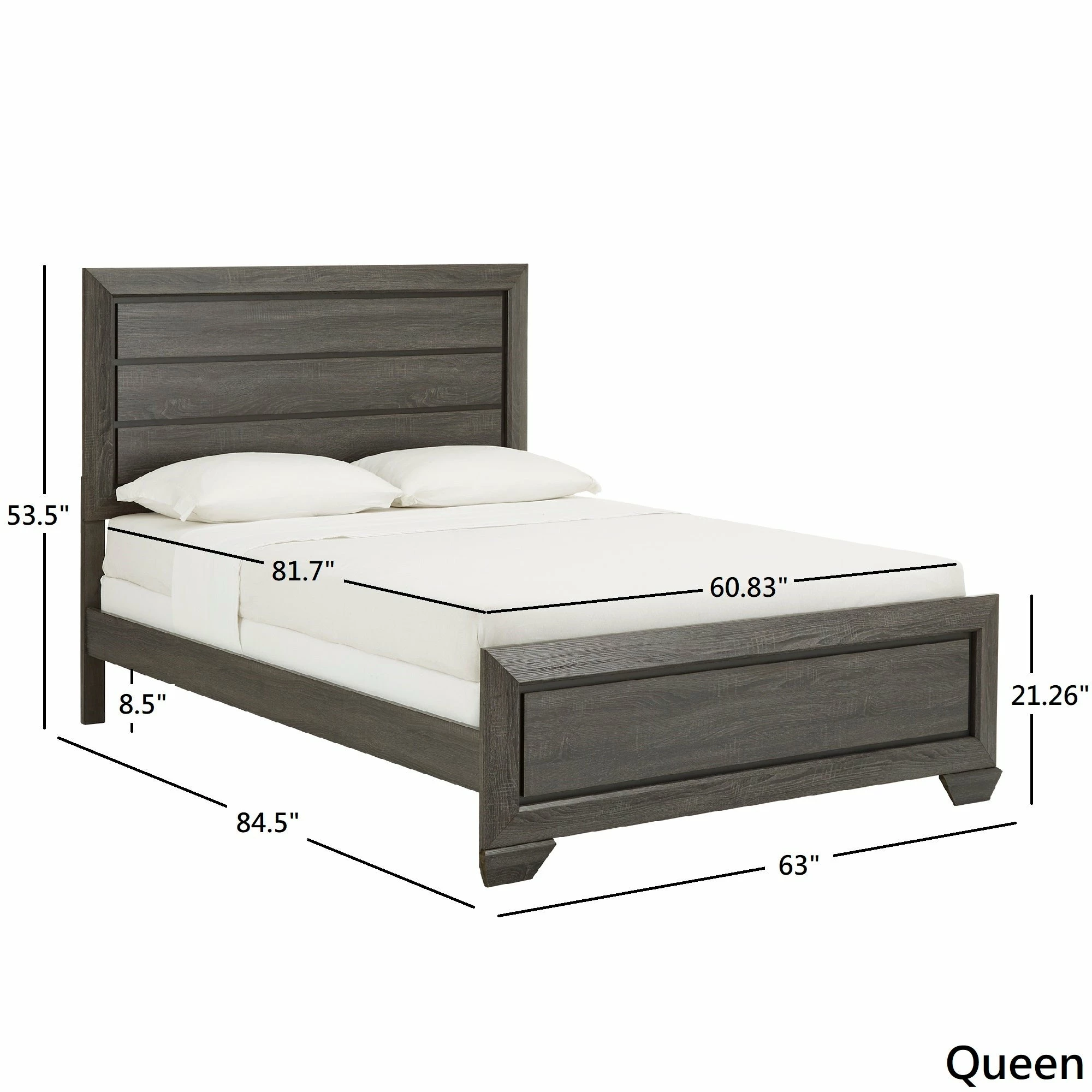 Buy 🔔 Corbett Transitional Grey Wood Panel Bed By INSPIRE Q Classic 🎉 - Image 9