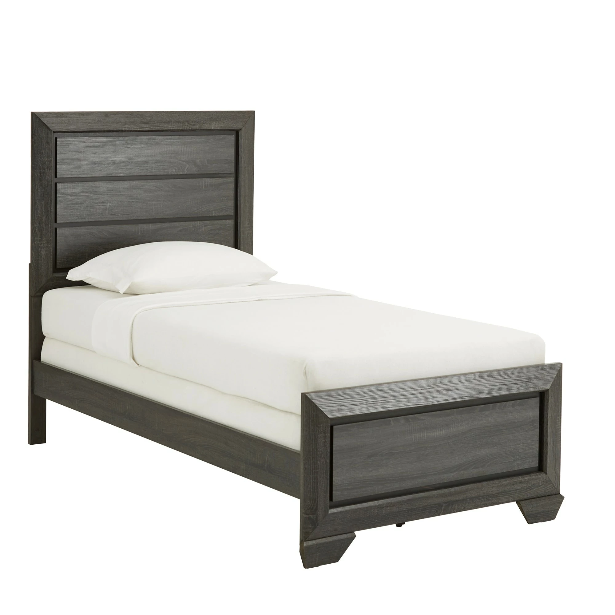 Cheapest 🌟 Corbett Transitional Grey Wood Panel Twin Bed By INSPIRE Q Classic ⭐ 2 Cheapest 🌟 Corbett Transitional Grey Wood Panel Twin Bed By INSPIRE Q Classic ⭐ - Image 2