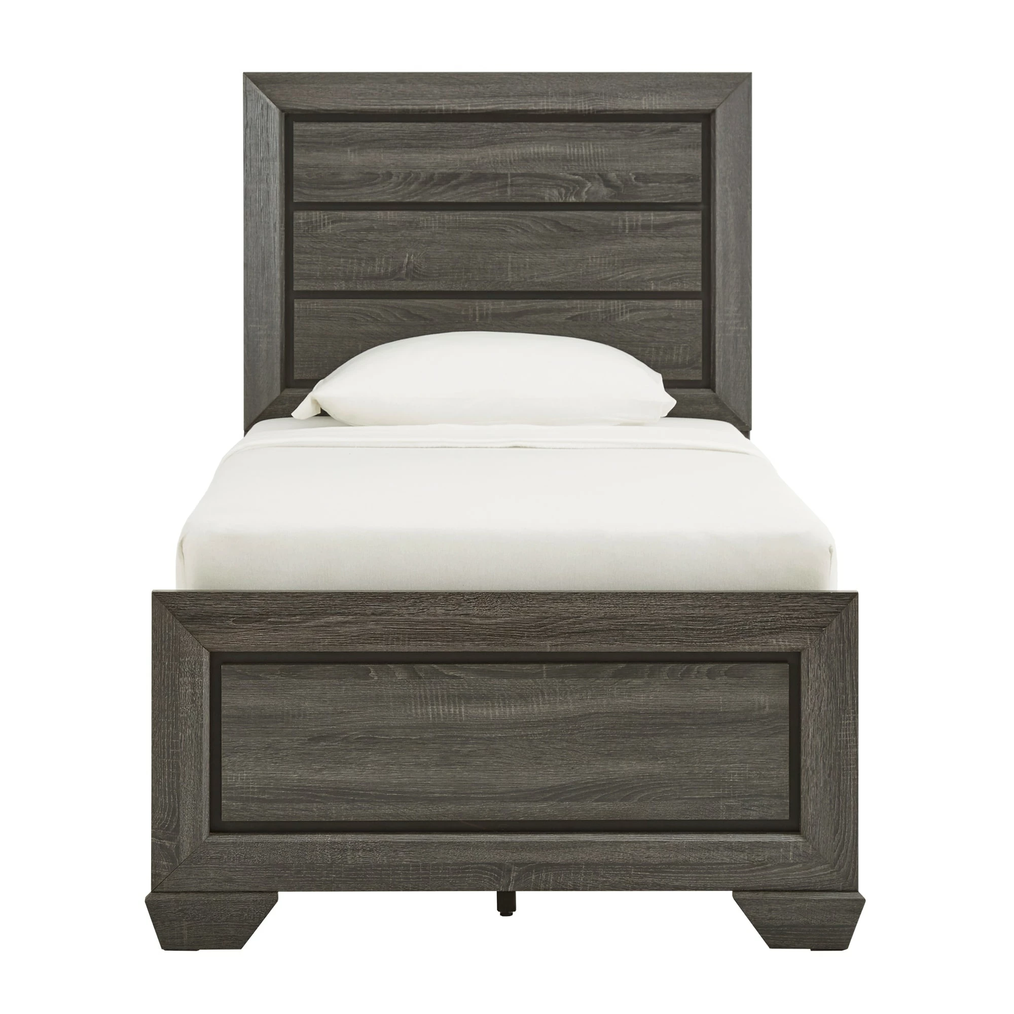 Cheapest 🌟 Corbett Transitional Grey Wood Panel Twin Bed By INSPIRE Q Classic ⭐ 3 Cheapest 🌟 Corbett Transitional Grey Wood Panel Twin Bed By INSPIRE Q Classic ⭐ - Image 3
