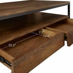 Budget 🤩 Corey Rustic Brown Accent Tables By INSPIRE Q Modern Cocktail Table And End Table 🥰 -iNSPIRE Q shop Corey Rustic Brown Accent Tables by iNSPIRE Q Modern 4ec34ba9 5310 411e ad90 d114aa4146c1 1000