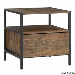Budget 🤩 Corey Rustic Brown Accent Tables By INSPIRE Q Modern Cocktail Table And End Table 🥰 -iNSPIRE Q shop Corey Rustic Brown Accent Tables by iNSPIRE Q Modern 887dd8b9 eb43 4fb8 939f 63503cfa8f6c 1000