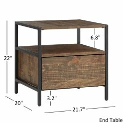 Budget 🤩 Corey Rustic Brown Accent Tables By INSPIRE Q Modern Cocktail Table And End Table 🥰 -iNSPIRE Q shop Corey Rustic Brown Accent Tables by iNSPIRE Q Modern ce8299b8 50bc 43e1 bcc9 cfed840737ea 1000