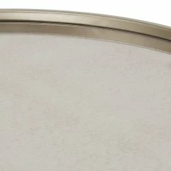 Deals 🥰 Dale Champagne Silver Round Antique Mirror Top End Table By INSPIRE Q Modern ⌛ -iNSPIRE Q shop Dale Champagne Silver Finish Round Antique Mirror Top End Table by iNSPIRE Q Modern 5
