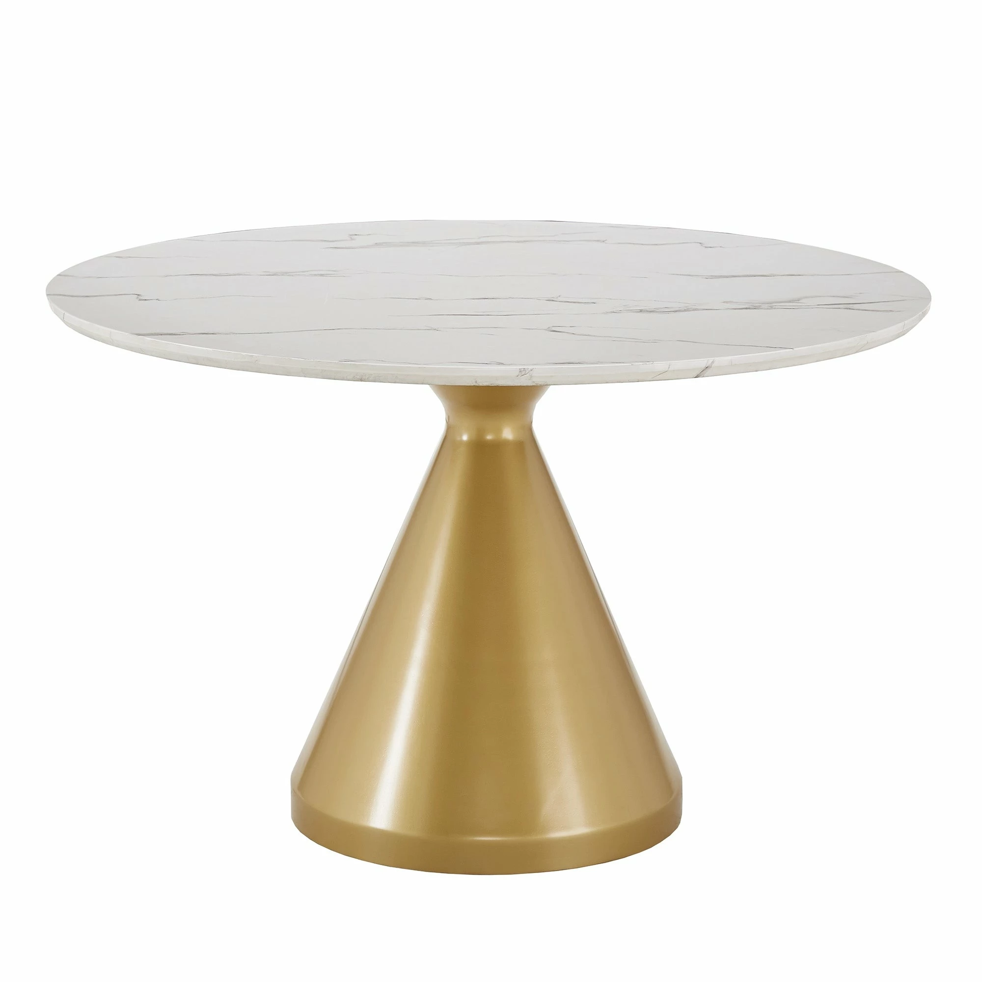 Budget 🥰 Darcy 46" Wide Faux Marble Round Dining Table By INSPIRE Q Bold 😀 5 Budget 🥰 Darcy 46" Wide Faux Marble Round Dining Table By INSPIRE Q Bold 😀 - Image 5