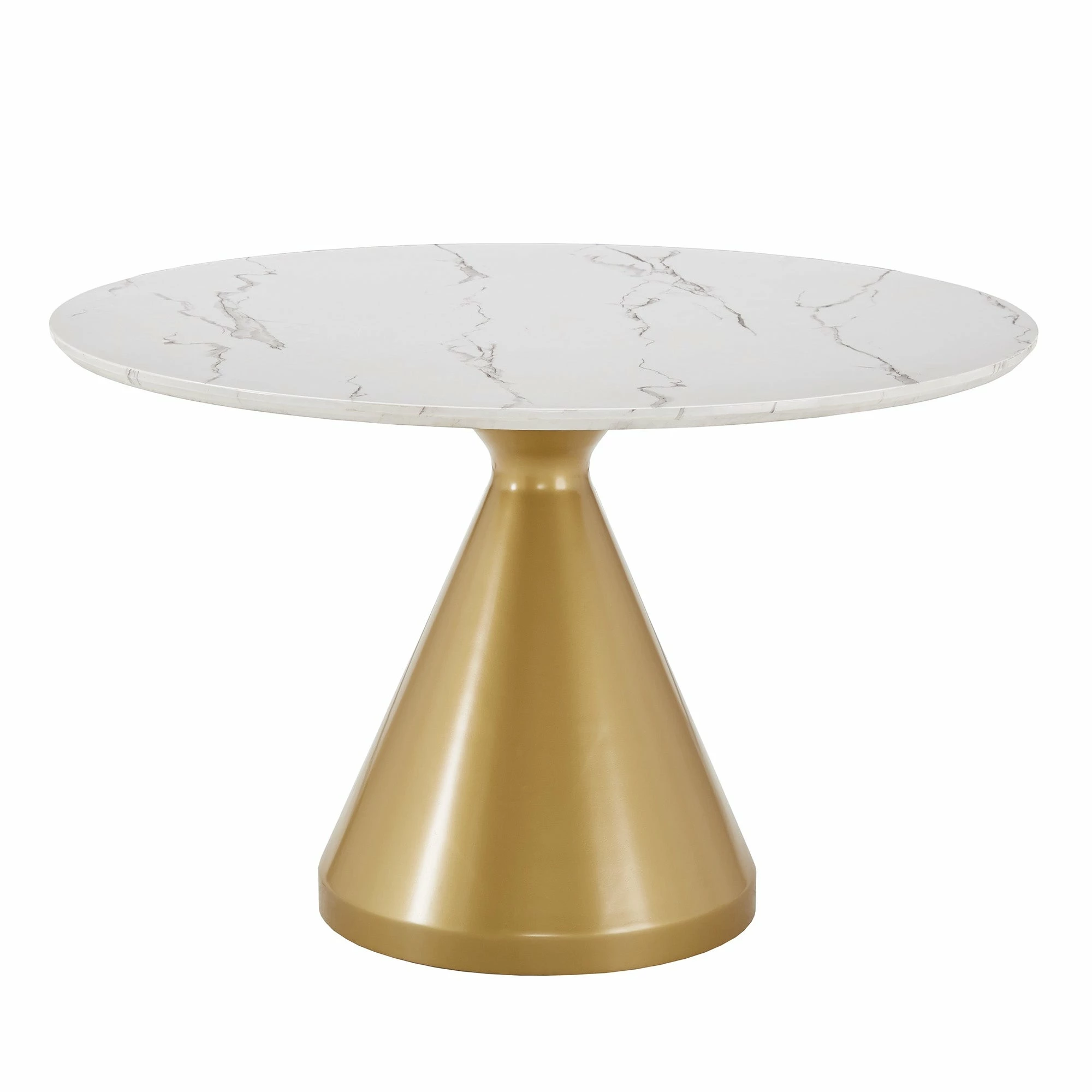 Budget 🥰 Darcy 46" Wide Faux Marble Round Dining Table By INSPIRE Q Bold 😀 6 Budget 🥰 Darcy 46" Wide Faux Marble Round Dining Table By INSPIRE Q Bold 😀 - Image 6