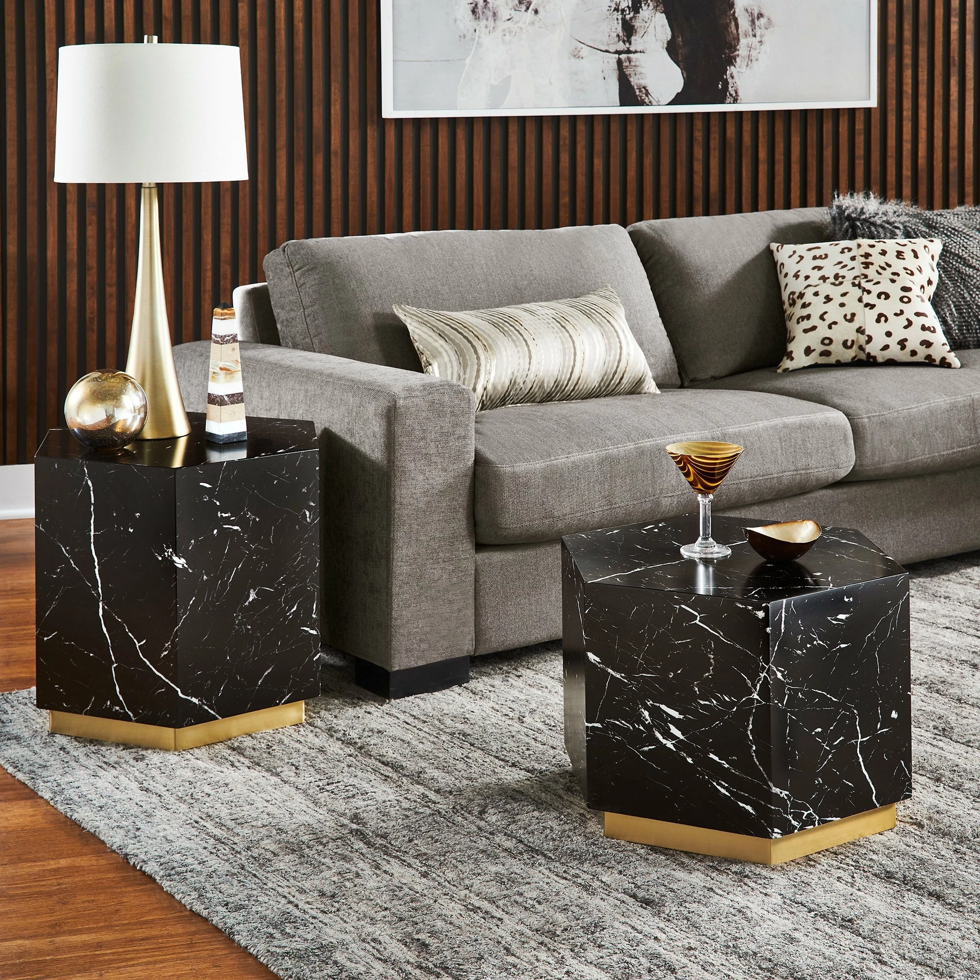 Flash Sale 🎉 Darcy Faux Marble End Table By INSPIRE Q Bold White ⌛ 2 Flash Sale 🎉 Darcy Faux Marble End Table By INSPIRE Q Bold White ⌛ - Image 2