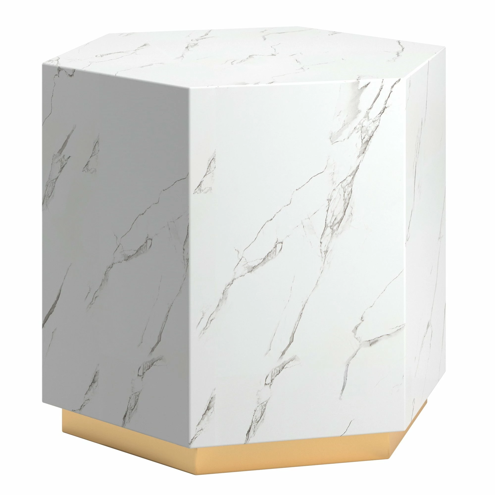Flash Sale 🎉 Darcy Faux Marble End Table By INSPIRE Q Bold White ⌛ 11 Flash Sale 🎉 Darcy Faux Marble End Table By INSPIRE Q Bold White ⌛ - Image 11