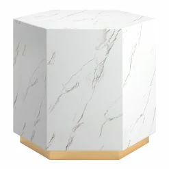 Flash Sale 🎉 Darcy Faux Marble End Table By INSPIRE Q Bold White ⌛ 24 Flash Sale 🎉 Darcy Faux Marble End Table By INSPIRE Q Bold White ⌛ -iNSPIRE Q shop Darcy Faux Marble End Table by iNSPIRE Q Bold 11