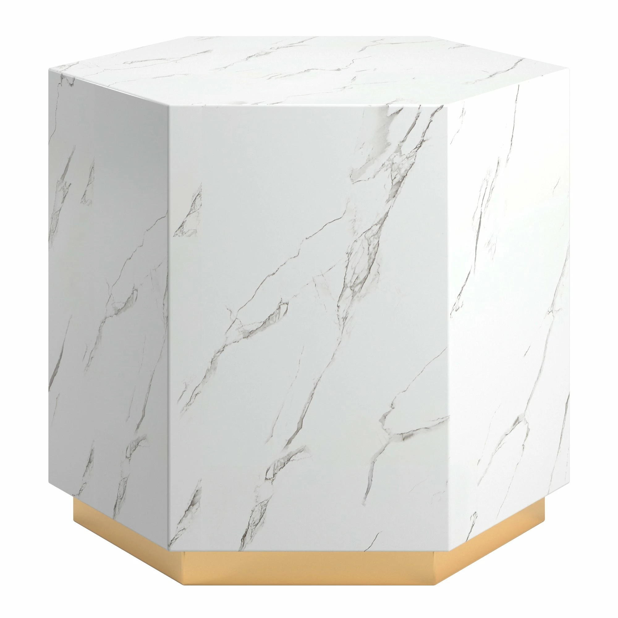 Flash Sale 🎉 Darcy Faux Marble End Table By INSPIRE Q Bold White ⌛ 12 Flash Sale 🎉 Darcy Faux Marble End Table By INSPIRE Q Bold White ⌛ - Image 12