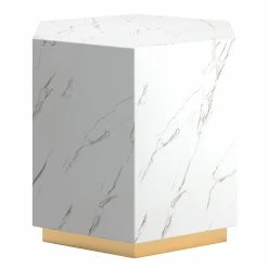 Flash Sale 🎉 Darcy Faux Marble End Table By INSPIRE Q Bold White ⌛ 25 Flash Sale 🎉 Darcy Faux Marble End Table By INSPIRE Q Bold White ⌛ -iNSPIRE Q shop Darcy Faux Marble End Table by iNSPIRE Q Bold 12