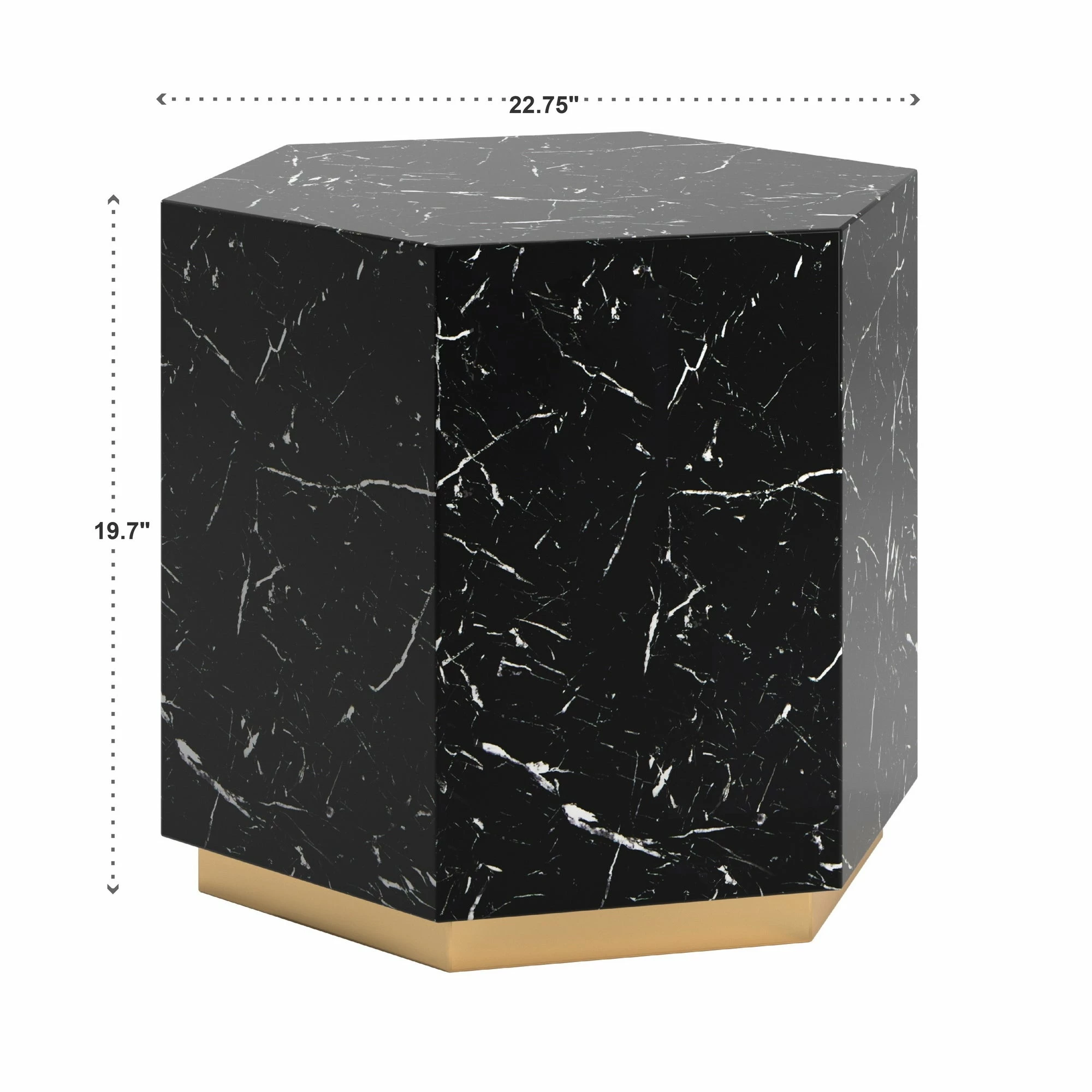 Flash Sale 🎉 Darcy Faux Marble End Table By INSPIRE Q Bold White ⌛ 5 Flash Sale 🎉 Darcy Faux Marble End Table By INSPIRE Q Bold White ⌛ - Image 5