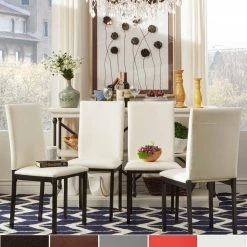 Flash Sale 👏 Darcy Metal Upholstered Dining Chair (Set Of 4) By INSPIRE Q Bold ⭐