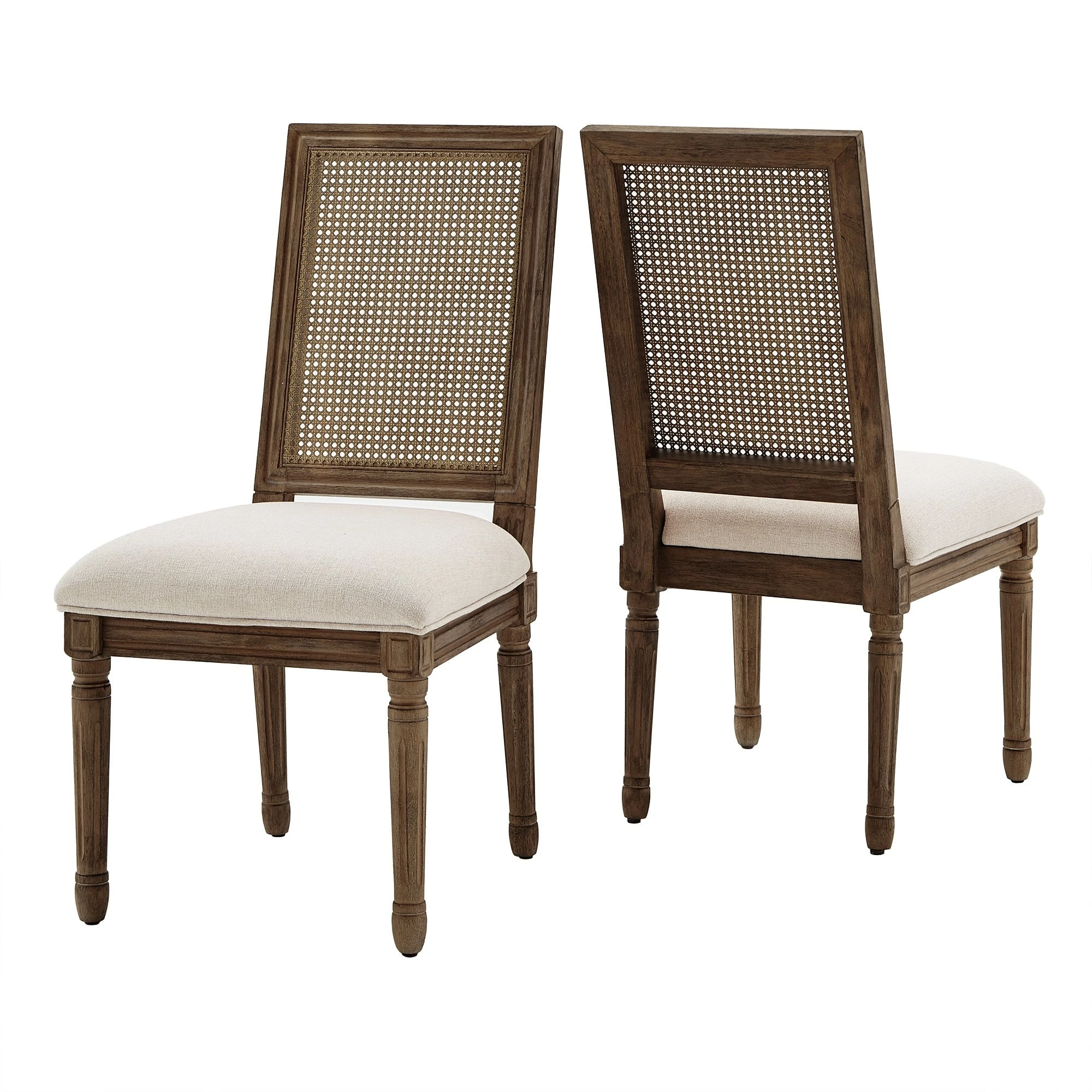 Deals 🎉 Deana Rectangular Linen And Wood Dining Chairs (Set Of 2) By INSPIRE Q Artisan Beige Finish ⌛ 12 Deals 🎉 Deana Rectangular Linen And Wood Dining Chairs (Set Of 2) By INSPIRE Q Artisan Beige Finish ⌛ - Image 12